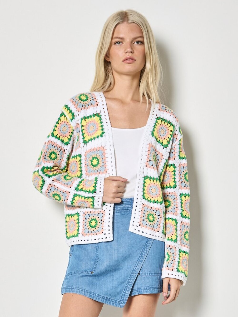 Crochet Open Cardigan